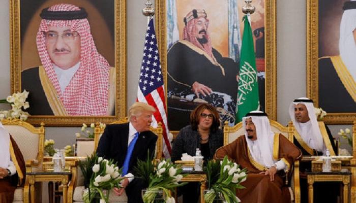 الملك سلمان وترامب خلال زيارة سابقة للرئيس الأمريكي للسعودية