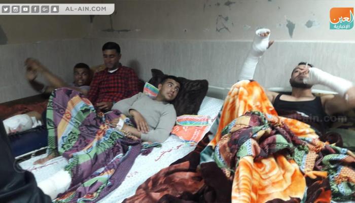 ماهر وأحمد وسامر مصابو جمعة العودة في غزة