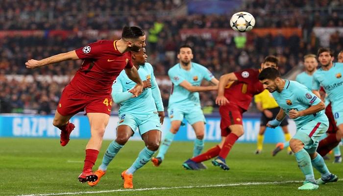 روما يفوز على برشلونة