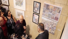 لوحات ألسكندر صاروخان تتألق في "ملتقى الكاريكاتير" بالقاهرة