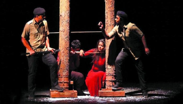 أحد عروض مهرجان ليالي المسرح الحر - أرشيفية