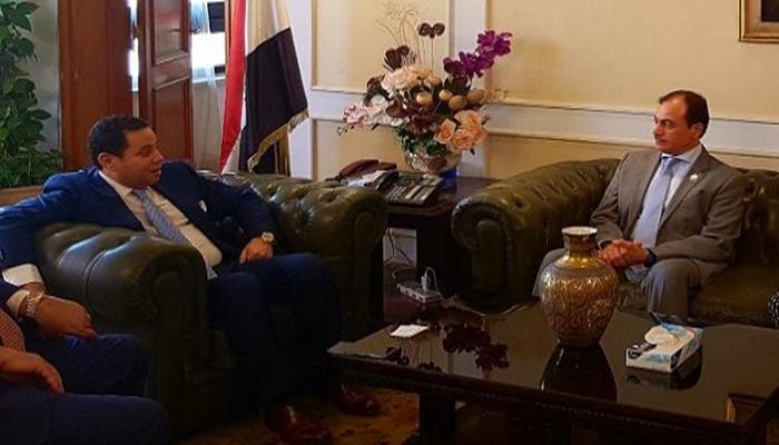 جانب من اللقاء- صورة وزعتها الوزارة المصرية