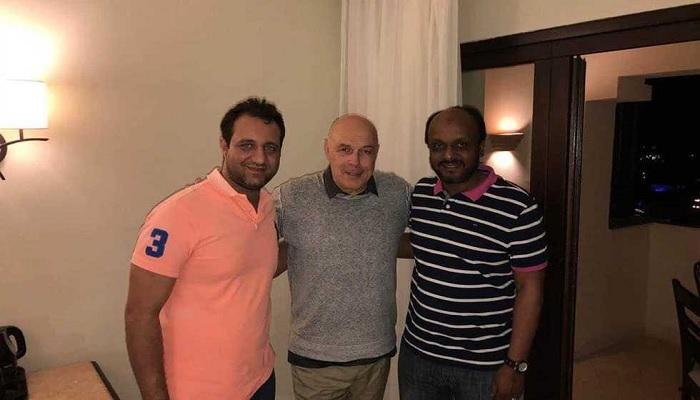جروس مع مسؤولي الزمالك