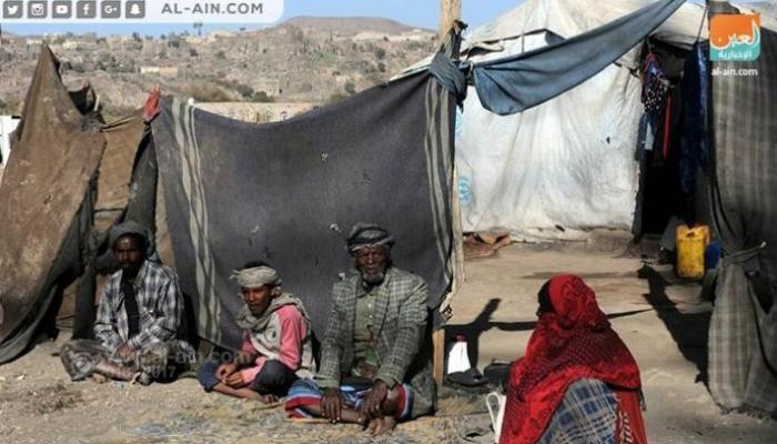 قسوة النزوح ومرارة الجوع في ضروان ترويان ما أحدثه الانقلاب الحوثي