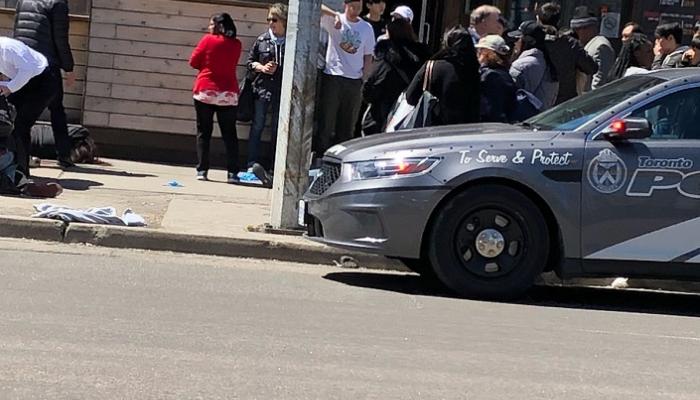 الشرطة الكندية في موقع الحادث