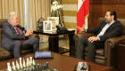 حسين فهمي يلتقي سعد الحريري في لبنان