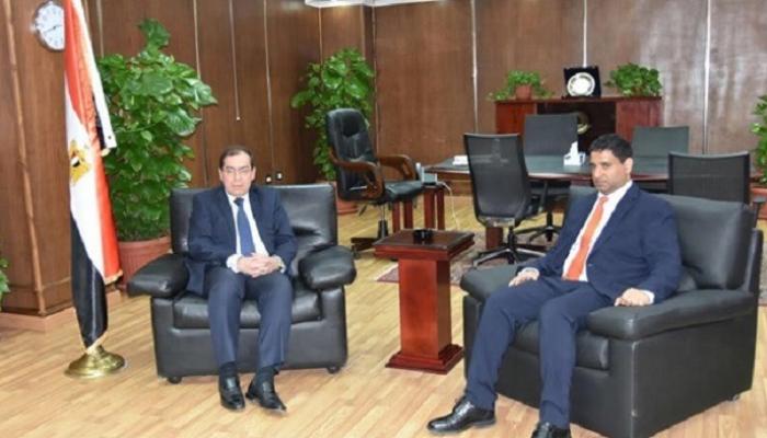 لقاء وزير البترول المصري مع مسؤولي شركة مبادلة للبترول
