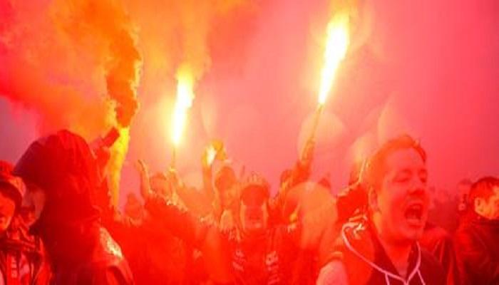 جمهور روما في مباراة ليفربول