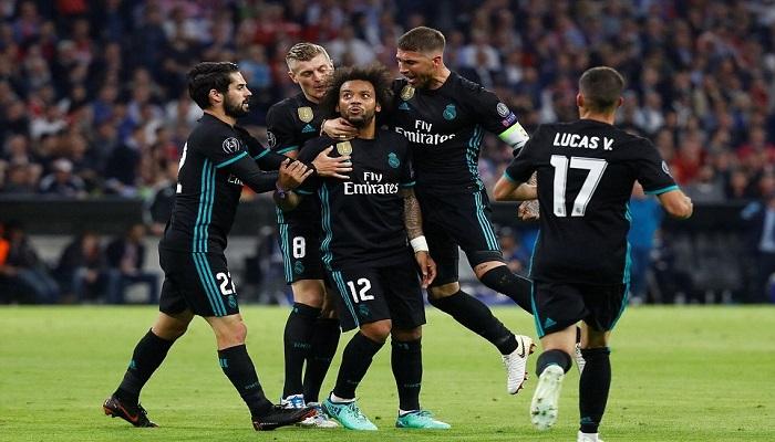 احتفال نجوم ريال مدريد