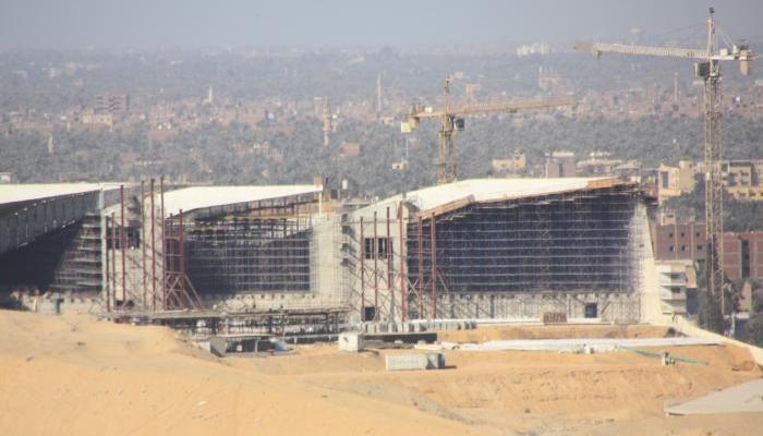 موقع إنشاءات المتحف المصري الكبير