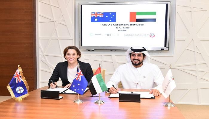 تعاون اقتصادي بين أبوظبي وكوينزلاند الأسترالية