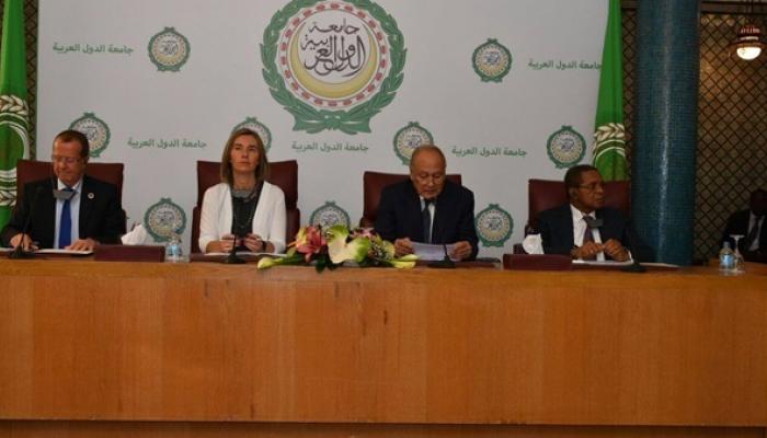 جانب من اجتماع اللجنة الرباعية الدولية حول ليبيا