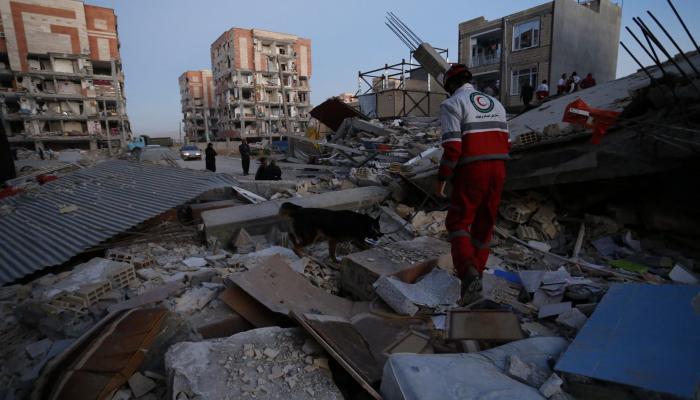 صورة أرشيفية لزلزال ضرب المنطقة الحدودية بين طهران وبغداد