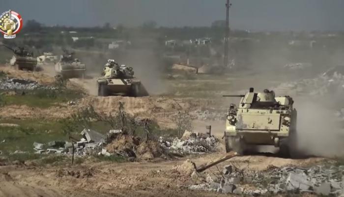 جانب من عمليات الجيش المصري في سيناء