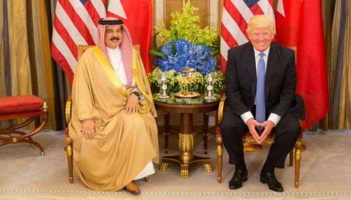 الرئيس الأمريكي دونالد ترامب وعاهل البحرين الملك حمد بن عيسى آل خليفة - أرشيفية