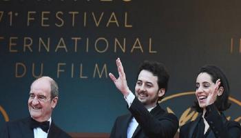 مخرج الفيلم أبو بكر شوقي ومنتجته ديما إمام ومدير مهرجان كان السينمائي