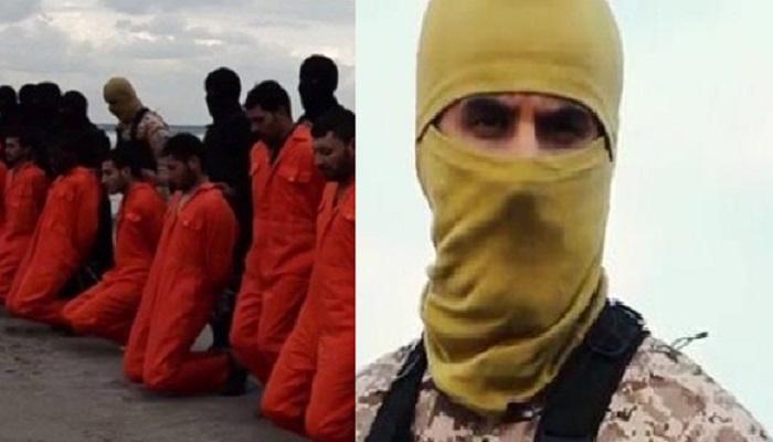 جانب من عملية قتل المصريين المسيحيين في ليبيا