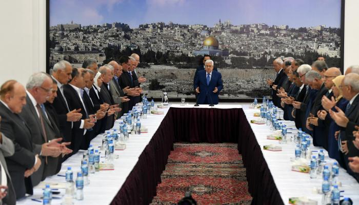 اجتماع القيادة الفلسطينية في رام الله