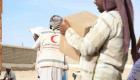 الهلال الأحمر الإماراتي يقدم مساعدات غذائية لأهالي الضليعة بحضرموت