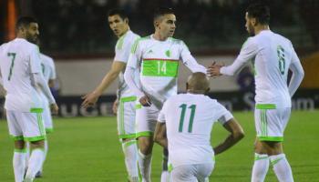 رياض بودبوز  مع منتخب الجزائر - أرشيفية