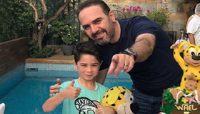 وائل جسار مع ابنه