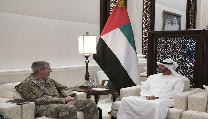 الشيخ محمد بن زايد آل نهيان يستقبل قائد بعثة