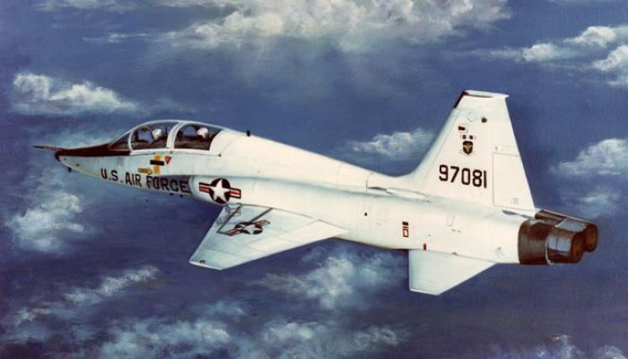 طائرة تدريب عسكري من طراز T-38 Talon (صورة أرشيفية )