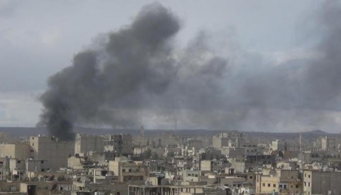صورة أرشيفية لقصف في سوريا