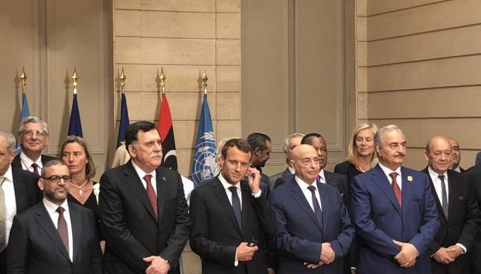 جانب من مؤتمر باريس المعني بالأزمة الليبية