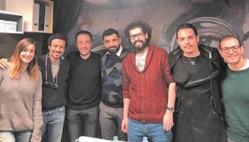 لقطة تجمع أبطال أول فيلم عربي يُصنع بتكنولوجيا 4Dx