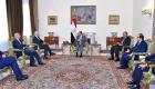 الرئيس المصري يستقبل المبعوث الأممي إلى سوريا
