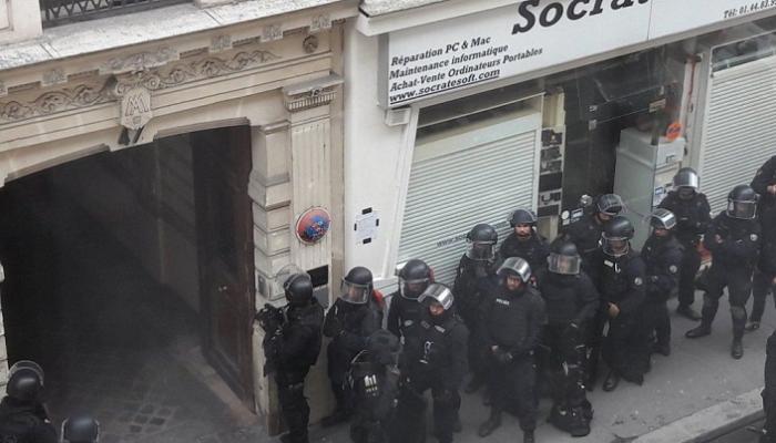 الشرطة الفرنسية تحاصر موقع الحادث