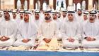 محمد بن راشد يؤدي صلاة عيد الفطر بمسجد زعبيل في دبي