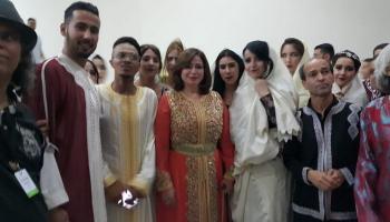 إلهام شاهين بالقفطان المغربي