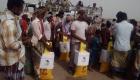 "سلمان للإغاثة" يوزع مساعدات غذائية في 3 محافظات يمنية