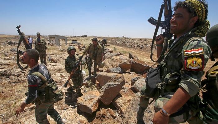 عناصر من قوات النظام السوري في درعا