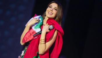 المطربة اللبنانية نانسي عجرم في مهرجان موازين
