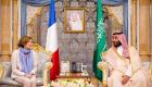 ولي العهد السعودي يبحث مع وزيرة الدفاع الفرنسية مجالات التعاون الثنائي