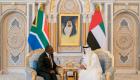محمد بن زايد يبحث التعاون الثنائي مع رئيس جنوب أفريقيا