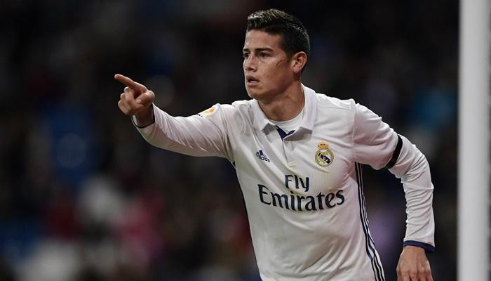 جيمس رودريجيز بقميص ريال مدريد