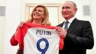 رئيسة كرواتيا تهدي بوتين قميص منتخب بلادها