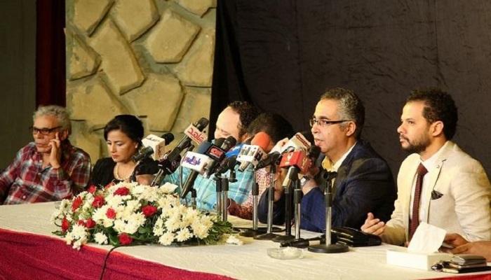 المؤتمر الصحفي لمسرحية "حدث في بلاد السعادة"
