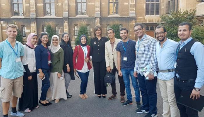 لقاء وزيرة الهجرة بالشباب المصري في منتدى صناع السلام