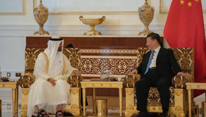الشيخ محمد بن زايد آل نهيان والرئيس الصيني
