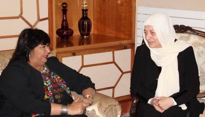 إيناس عبدالدايم مع بهية الحريري