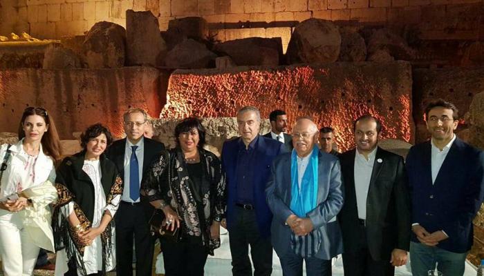 وزيرة الثقافة المصرية في افتتاح مهرجان بعلبك