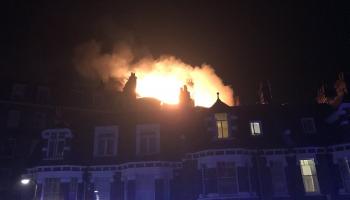 حريق ضخم بمبنى سكني في أحد أحياء لندن