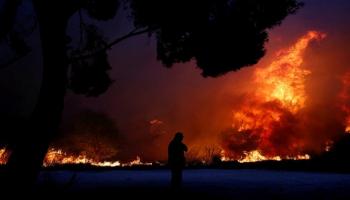 حرائق غابات اليونان 