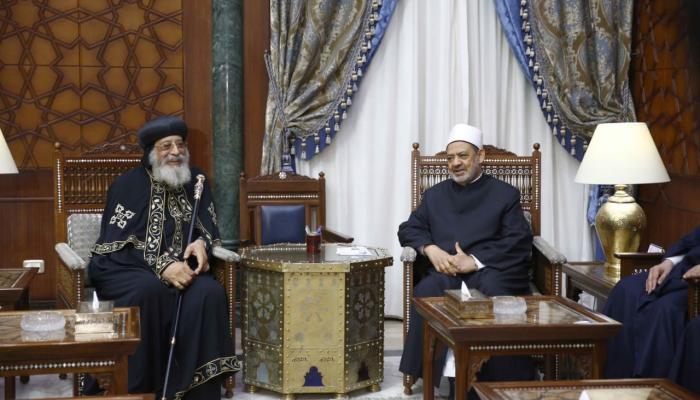 شيخ الأزهر الدكتور أحمد الطيب والبابا تواضروس الثاني
