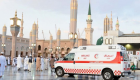 مسعفو الهلال الأحمر السعودي في خدمة الحجاج بالمدينة المنورة